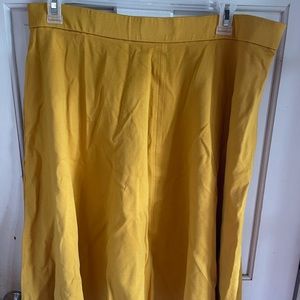Mustard colored Lane Bryant skirt